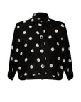 Kimono Sleeve Shirt Black Polka Dot