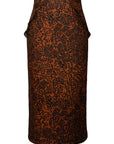 Mila Skirt Abstract Animal Brown