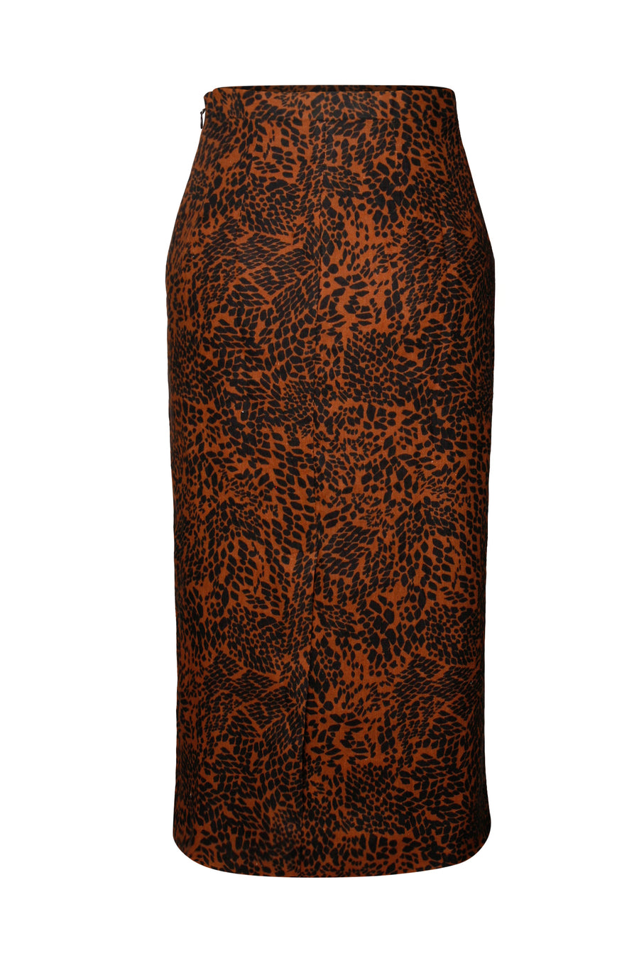 Mila Skirt Abstract Animal Brown