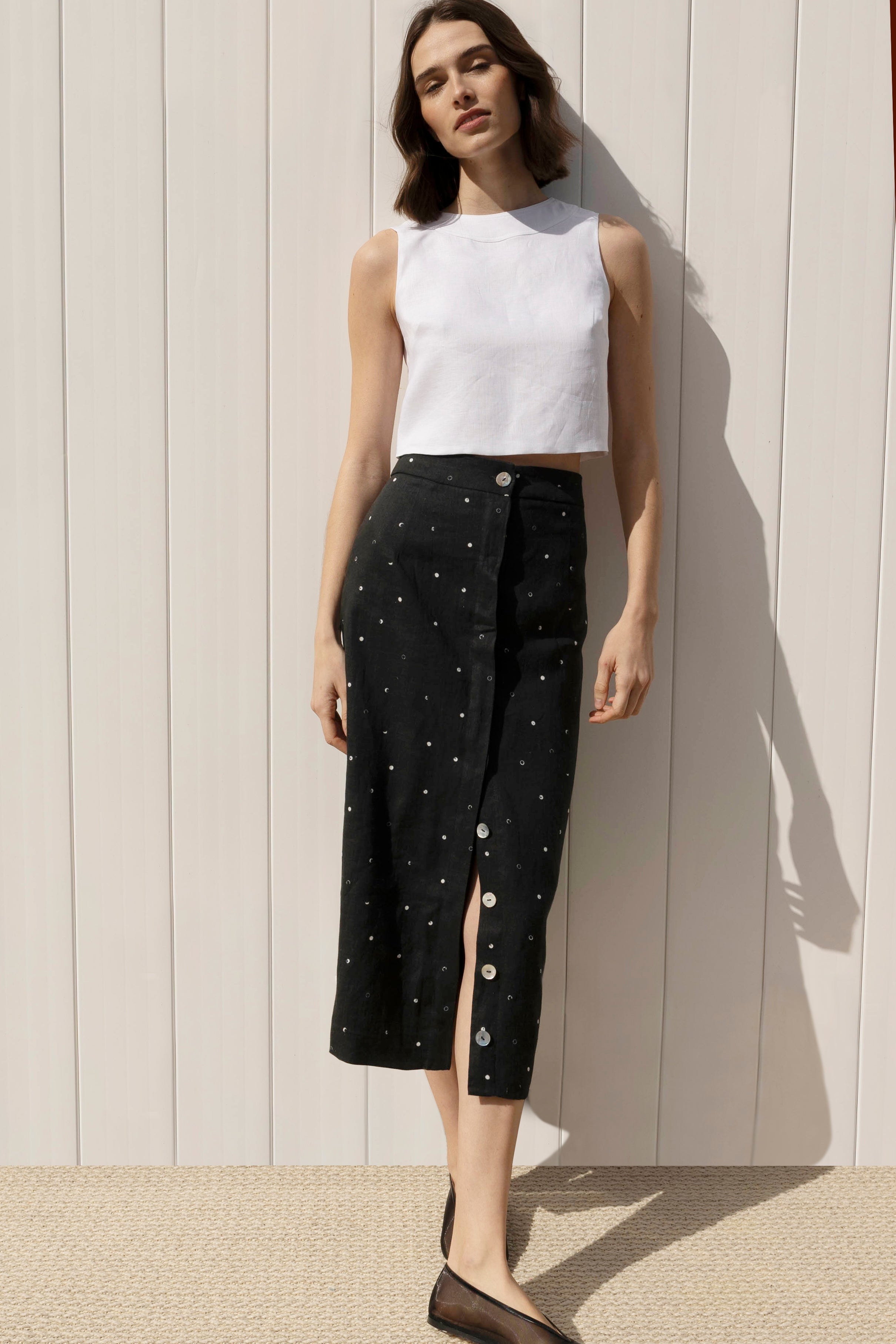 Nicolas Top in White Linen