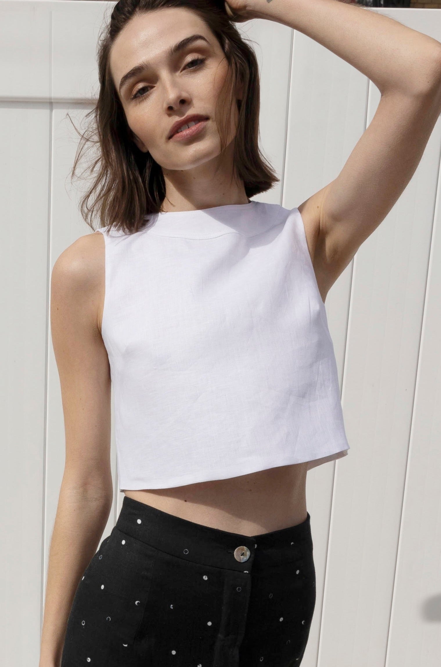 Nicolas Top in White Linen