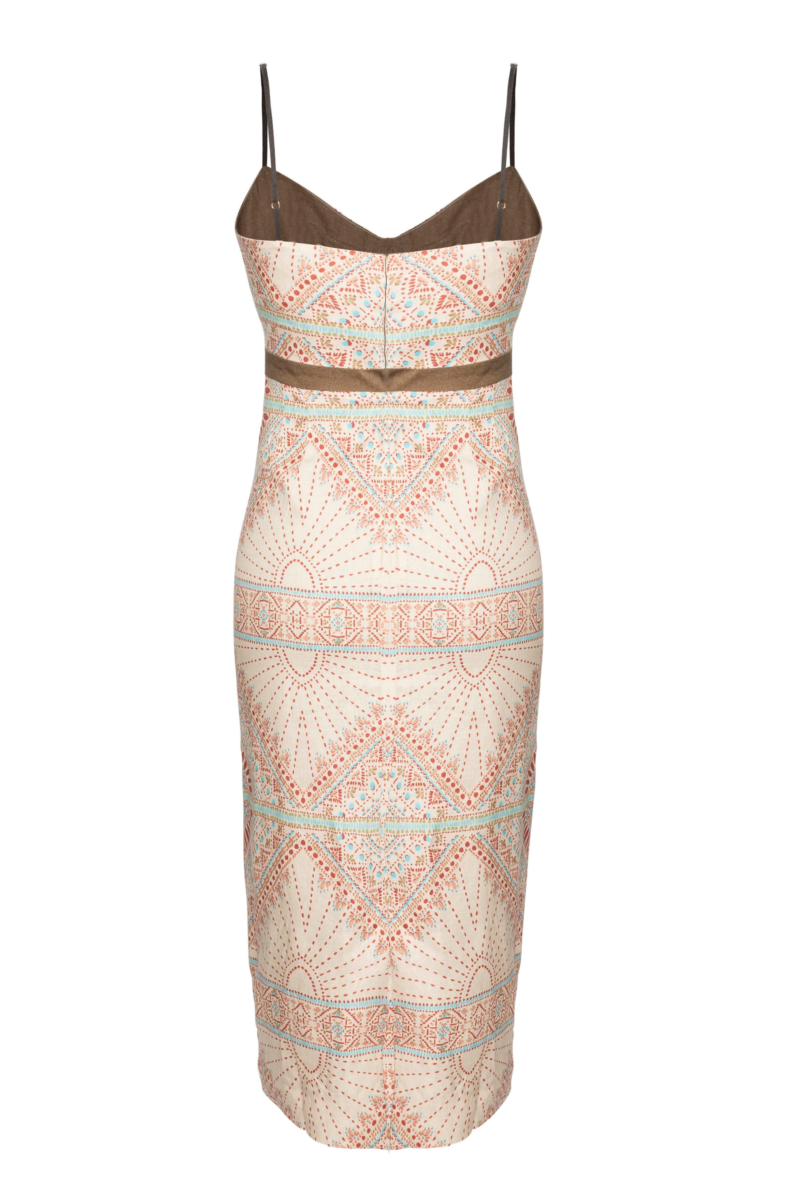 Laura Dress Kilim Linen Natural