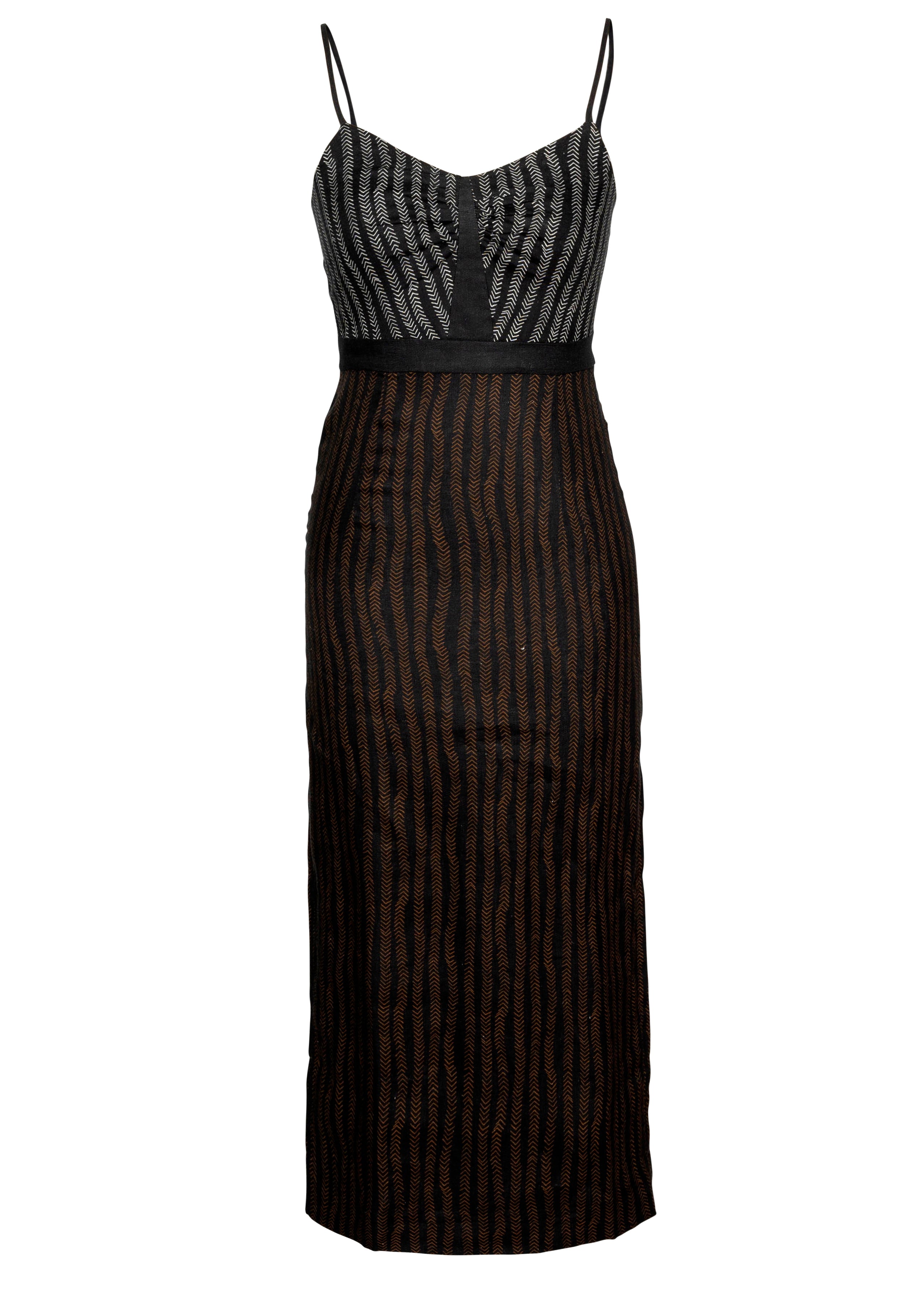 Laura Dress Colorblocked Linen