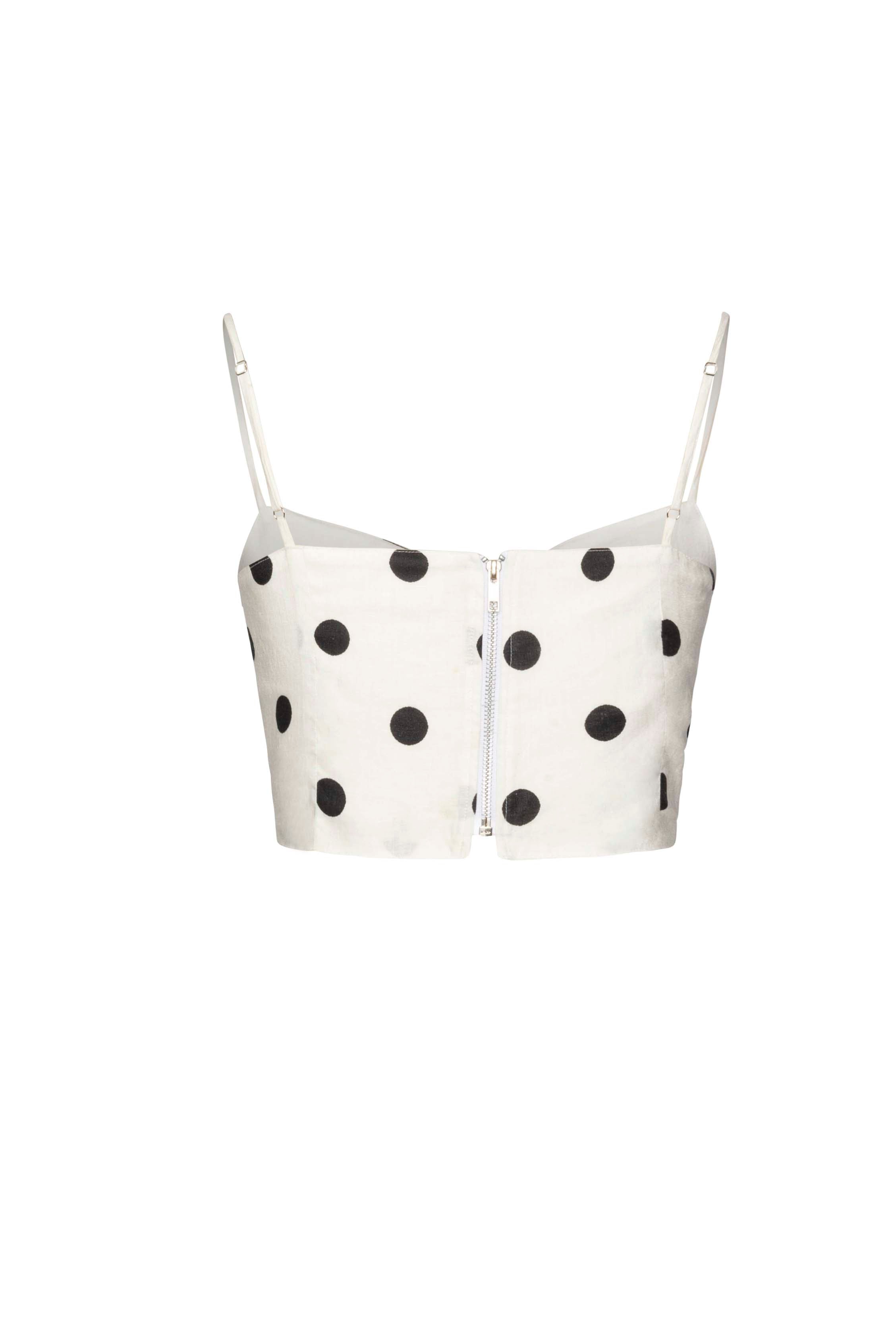 Clémence Top  Dots White