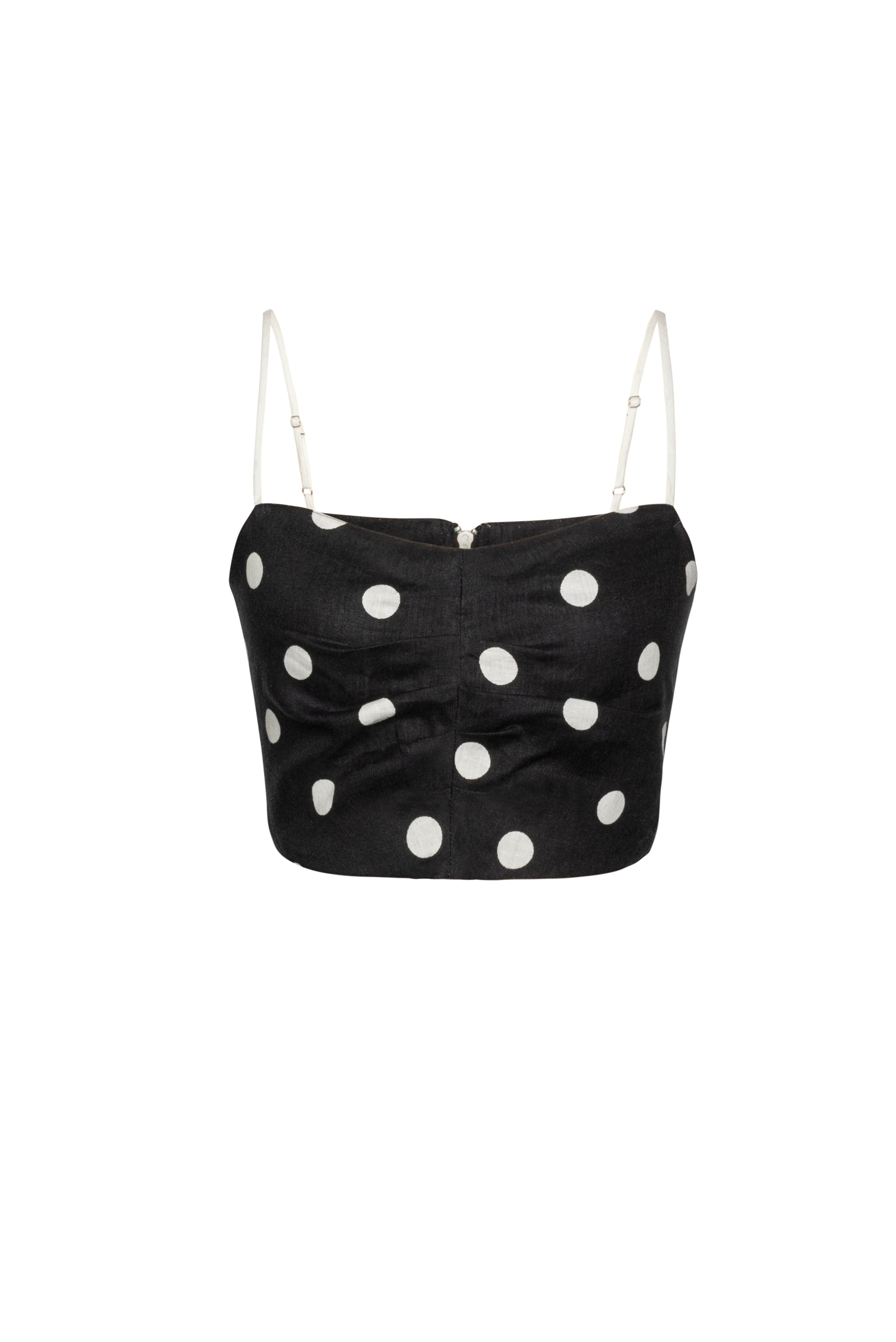 Clémence Top Dots Black