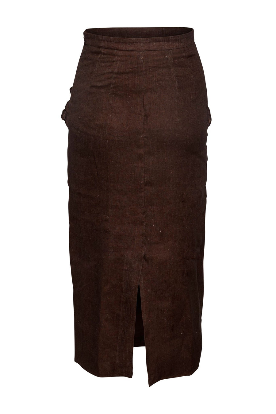 Mila Skirt  Dusty Brown Linen