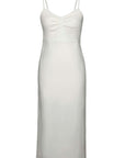 Laura Dress in White Linen