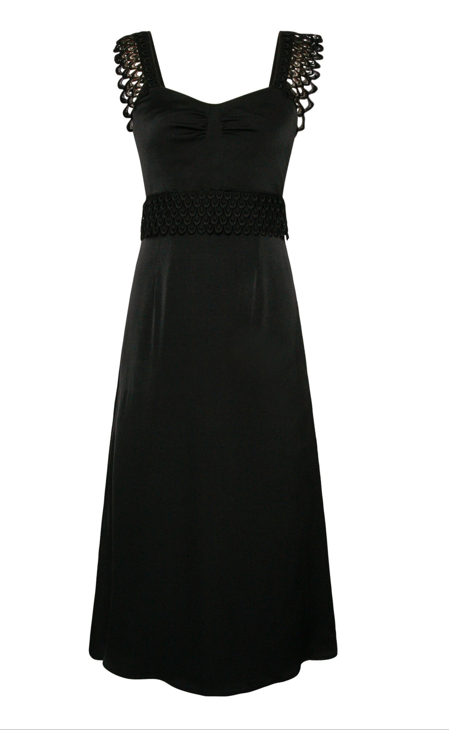 Sophie Dress in Black Silk