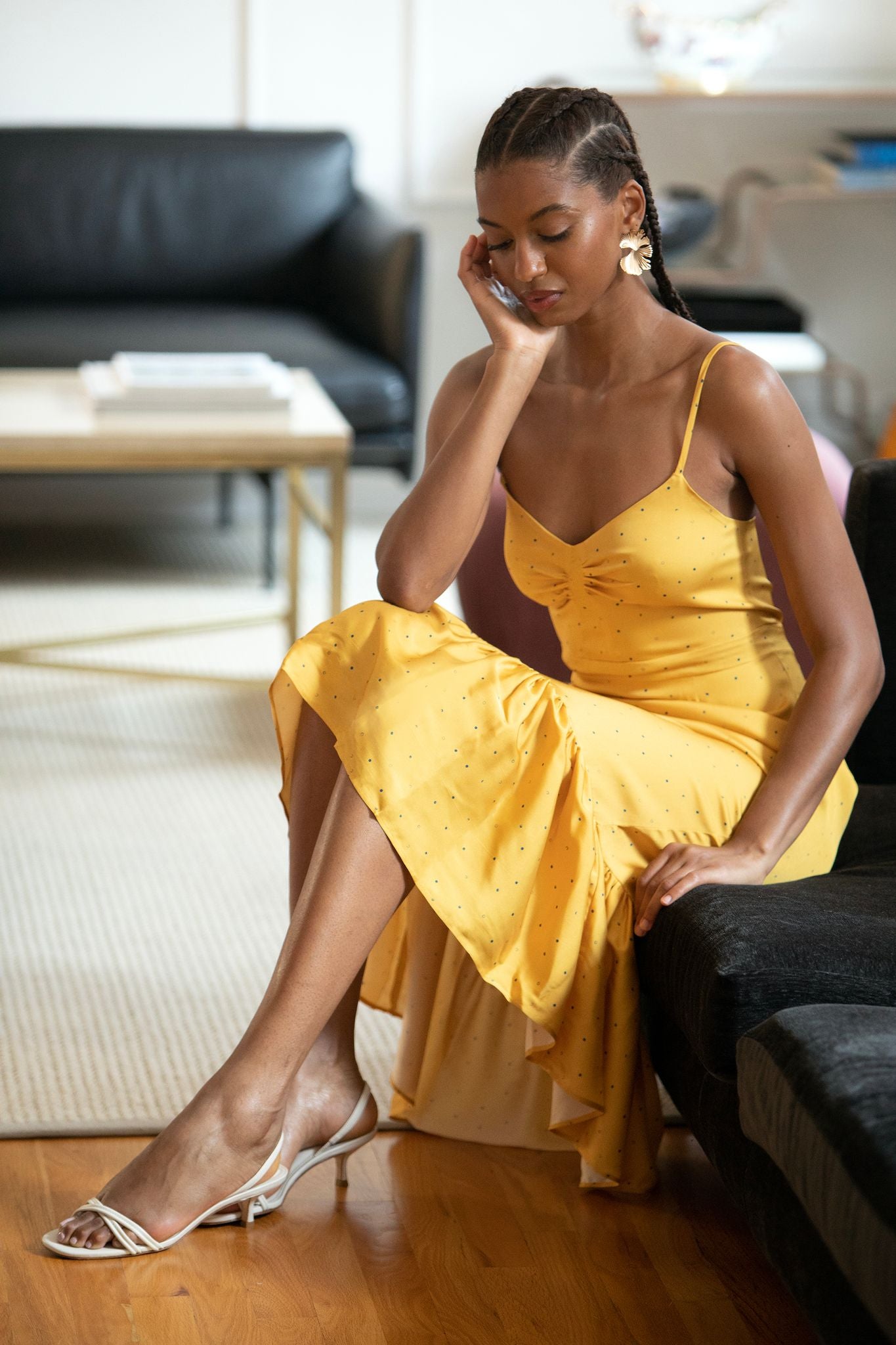 Laura Dress Polka Dot Silk