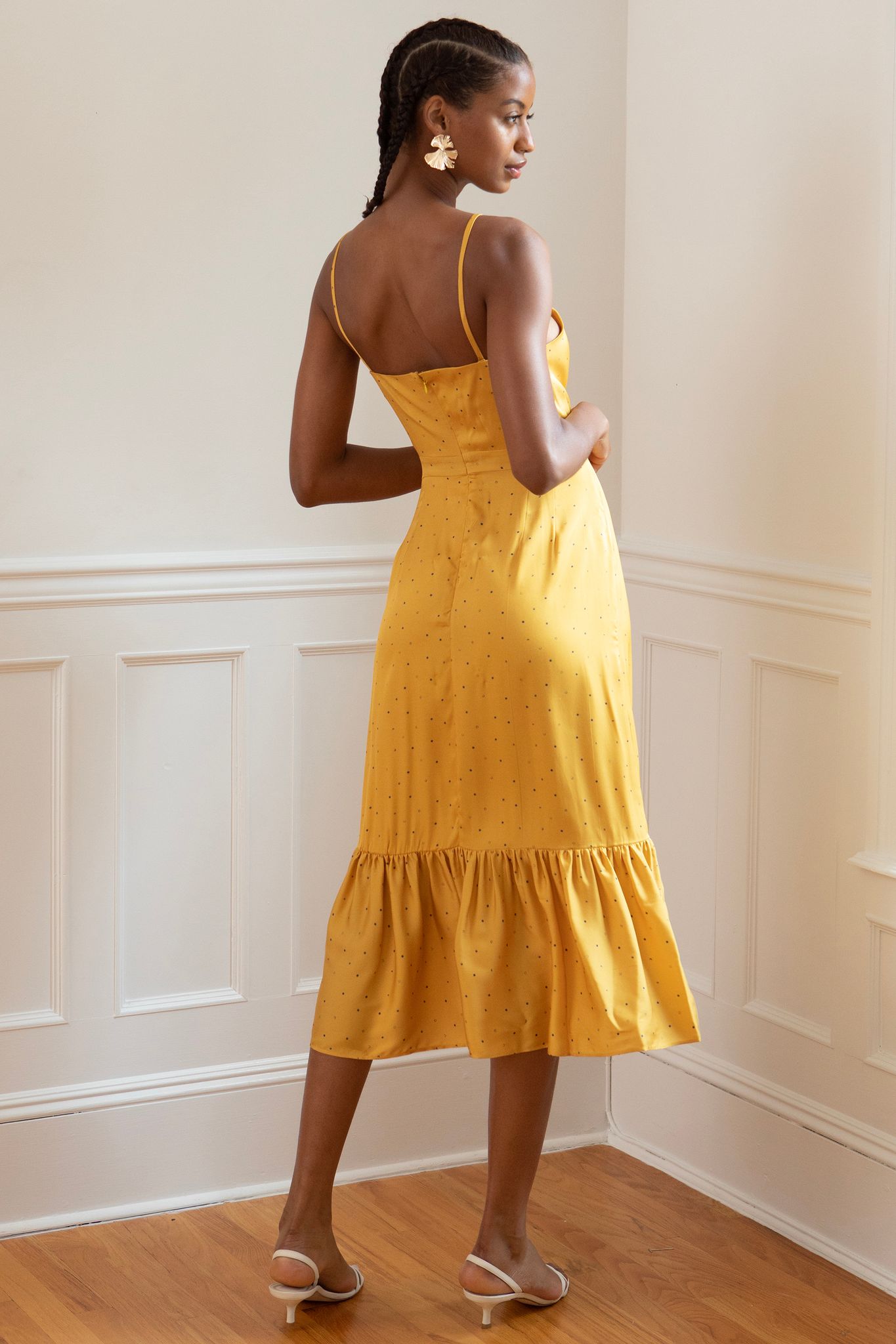 Laura Dress Polka Dot Silk