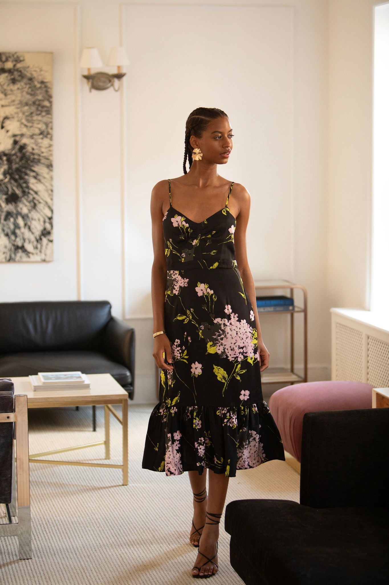 Laura Dress Black Floral